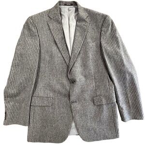 Hart Schaffner & Marx sz 42L gray pinstripe suit jacket blazer
